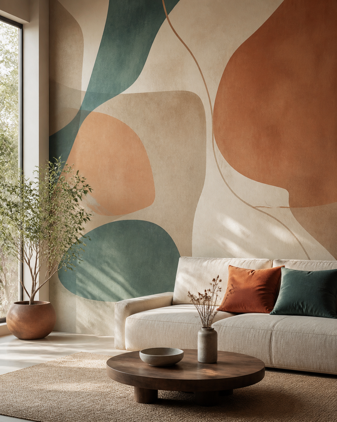 Professional wall art in a modern home interior